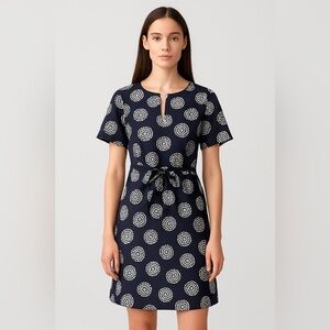 Red Valentino Navy & White Polka Dot Dress